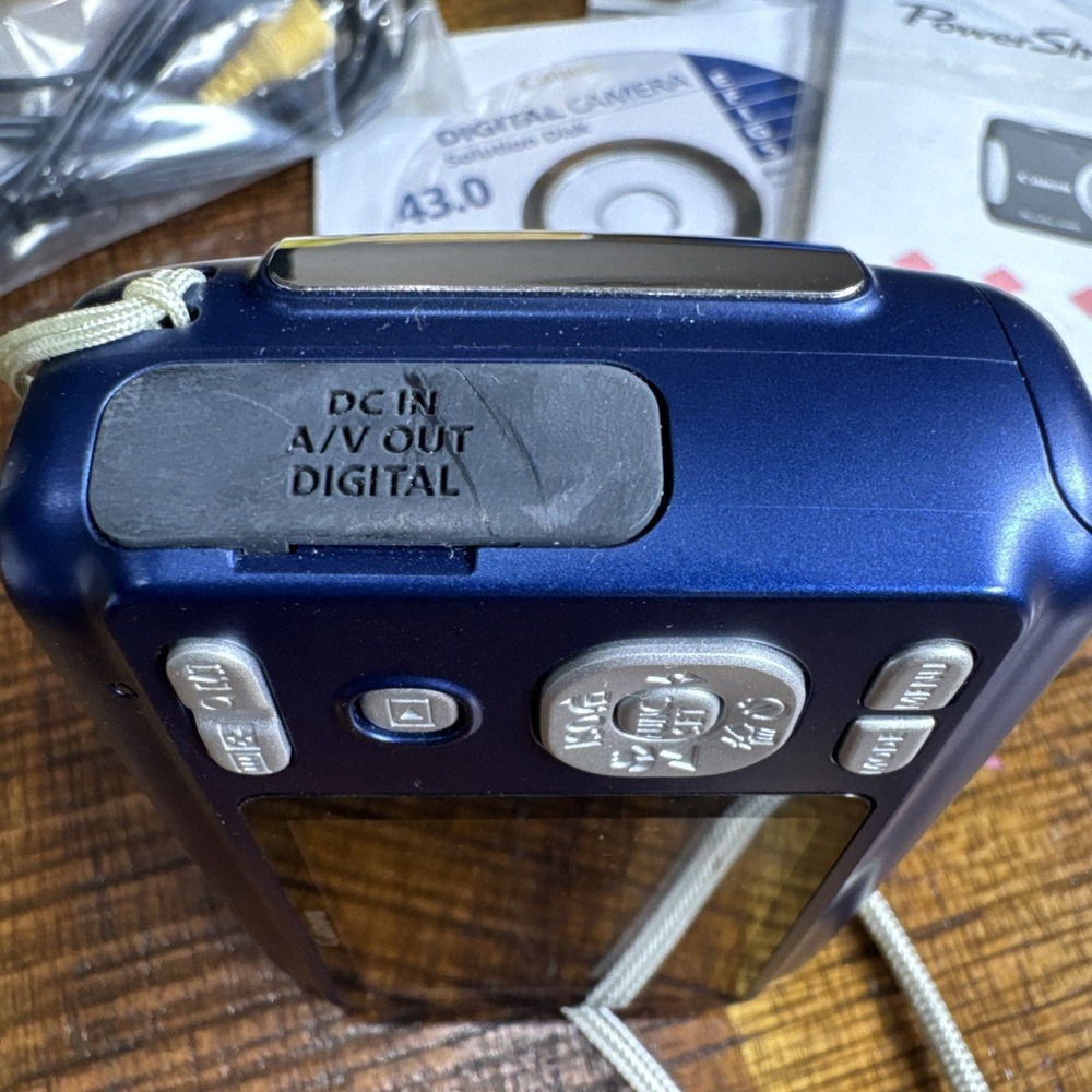 Canon PowerShot A480 Digital Camera 10MP 3.3X Optical Zoom TESTED Cables EUC - Picture 5 of 13